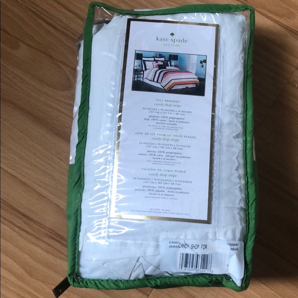 Kate Spade White full bed skirt from candy shop - Picture 2 of 3